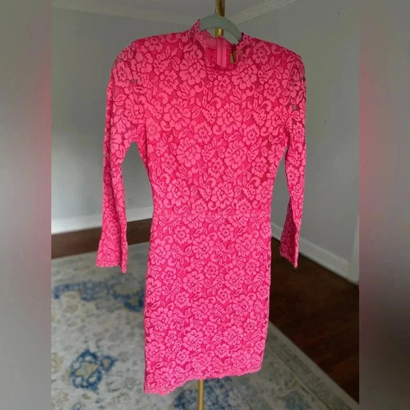 New H&M Floral Lace Dress Mini Coquette Romantic Event Wedding Spring Summer Y2K - Picture 2 of 13